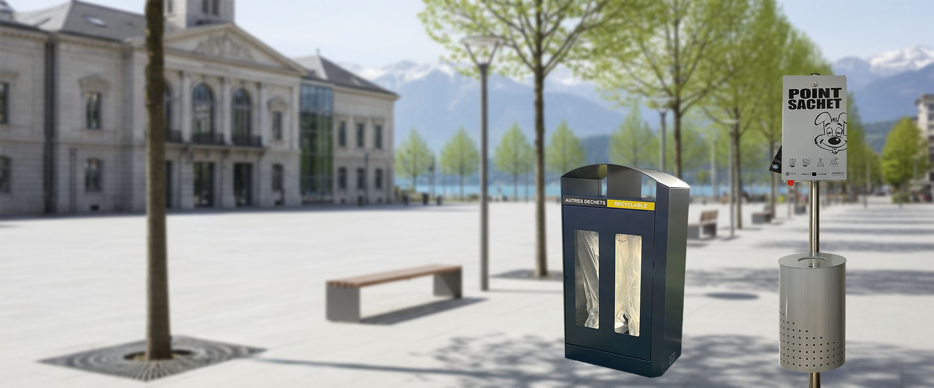 Solutions de mobilier urbain pour la propreté urbaine